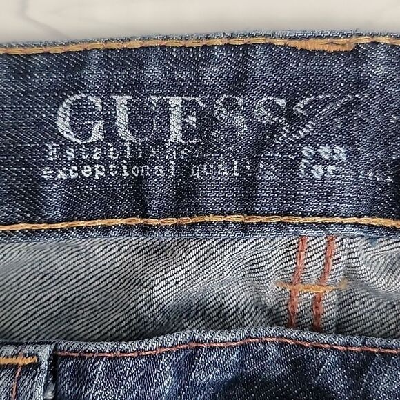 Guess Daredevil blue denim bootcut jeans Women's Size 29 - Picture 14 of 16